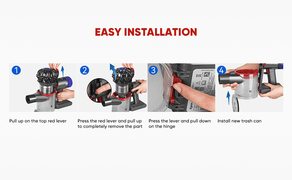 Контейнер для пилу Dyson V7 V8 SV11 SV10 (967699-01) - Оригінальна запчастина