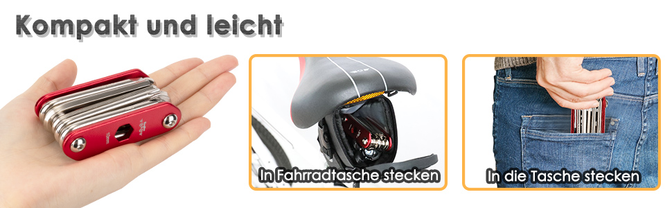 Набір інструментів для велосипеда WOTOW 16 в 1: багатофункціональний, складаний, для професійного ремонту та їзди на велосипеді