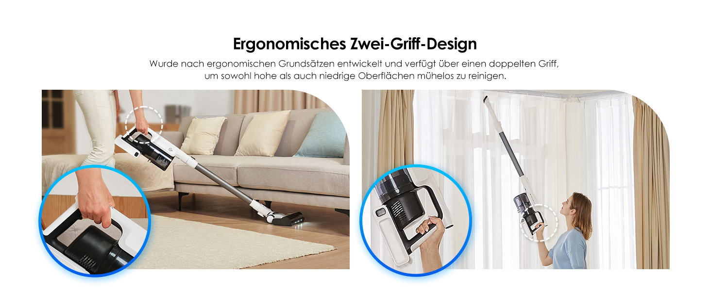 Бездротовий пилосос Tineco A30S: потужний акумуляторний вертикальний пилосос з великим контейнером для пилу та турбощіткою для видалення шерсті тварин