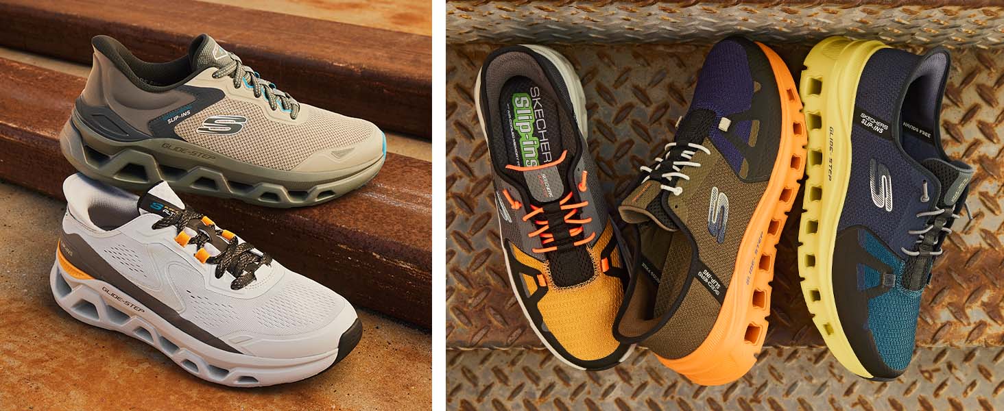 Чоловічі кросівки Skechers Flex Advantage 4.0 - чорні, шкіра, сітка, PU оздоблення