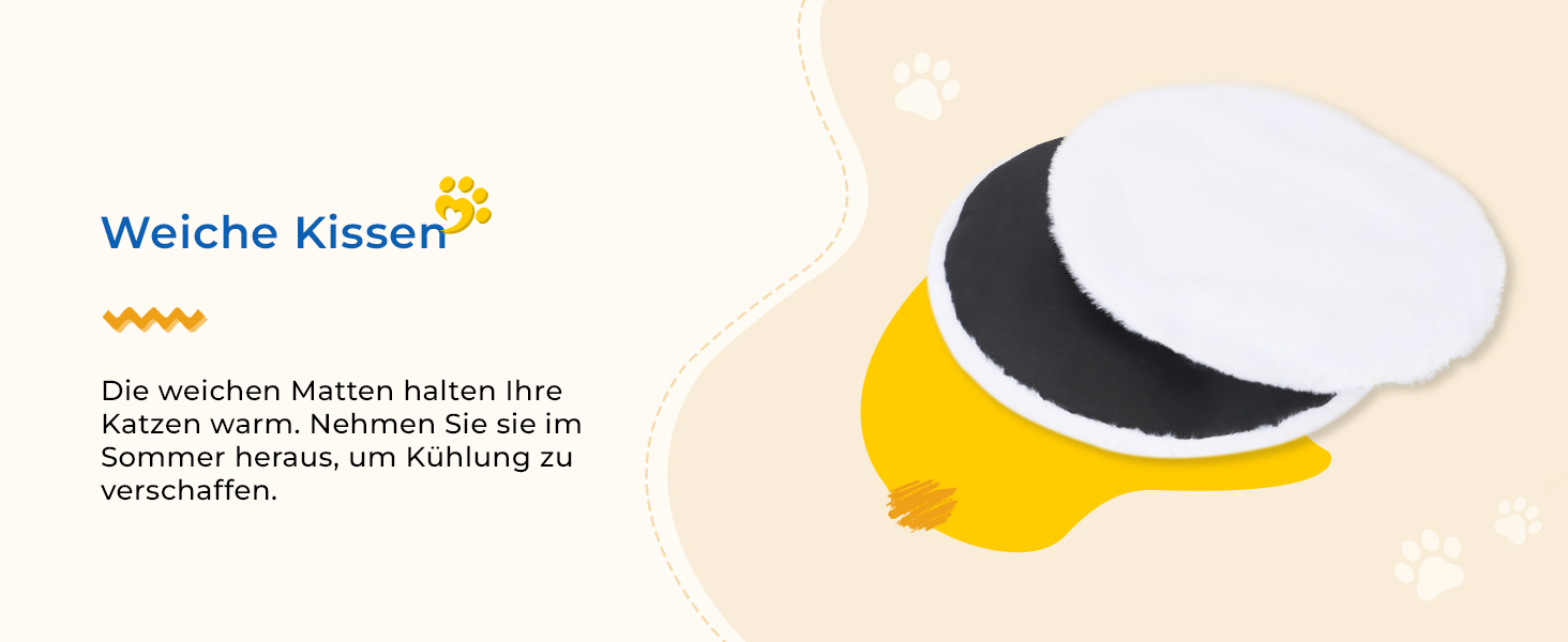 Кігтеточка-будиночок для котів Dripex з 2 поверхів, з фетру, з подушкою, 30x35x35 см (Сова)