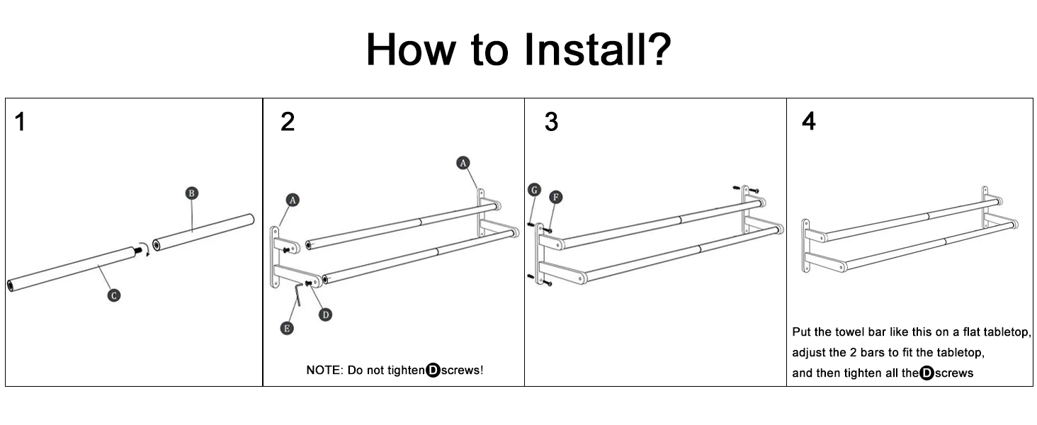 Тримач для рушників на стіну, 60 см, нержавіюча сталь, для ванної, спальні, кухні, щіткова нікель