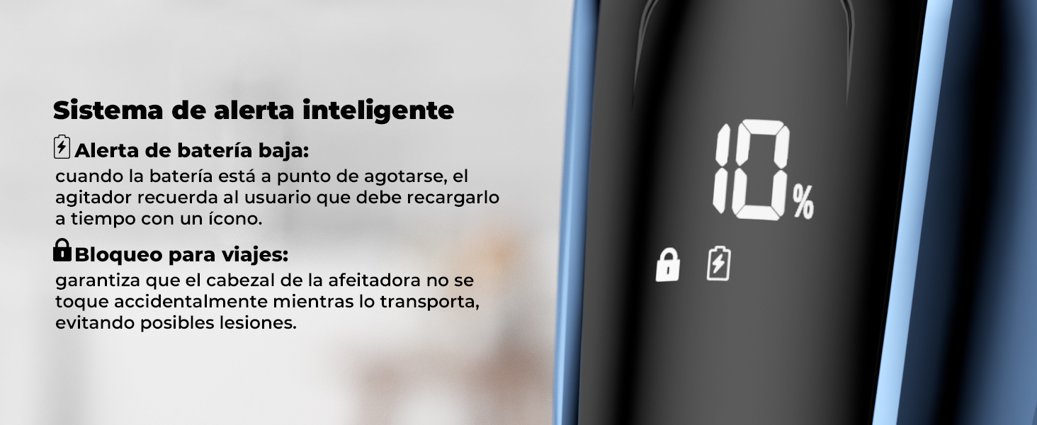 Електричний чоловічий бритва CITHOT RS8336: вологе та сухе гоління, прецизійний тример, IPX7, синій