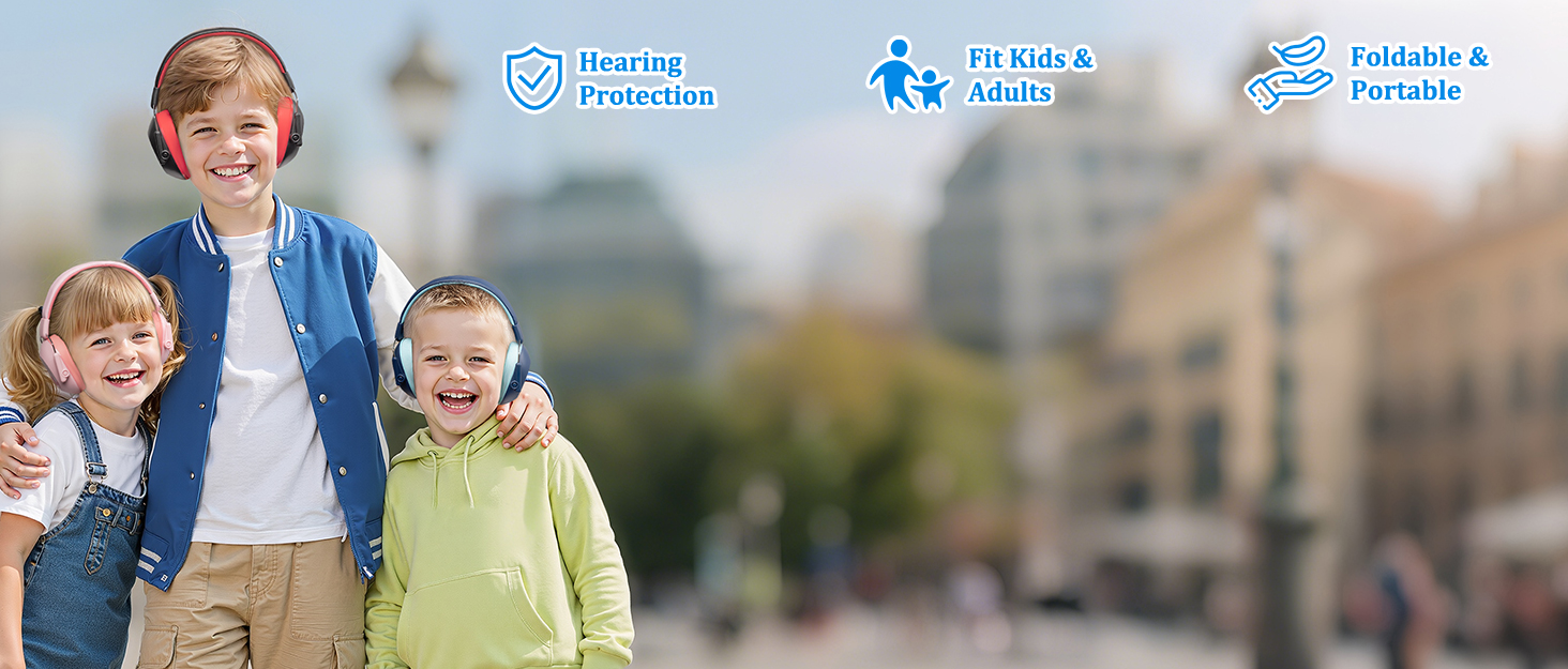 Навушники шумопоглинаючі для дітей Link Dream, SNR 30dB, 3-16 років, блакитні