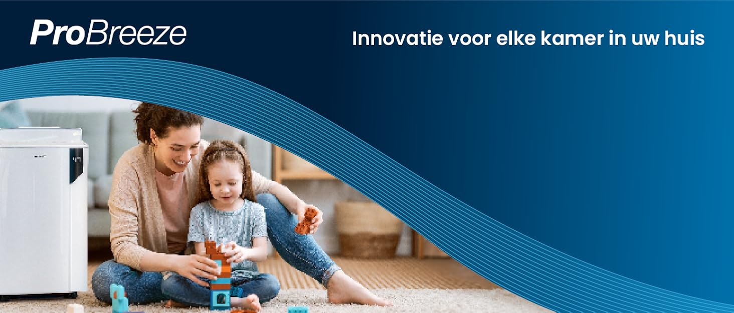 Електричний осушувач повітря Pro Breeze 1000 мл з таймером та нічним світлом - для ванної, спальні, шафи, підвалу - білий