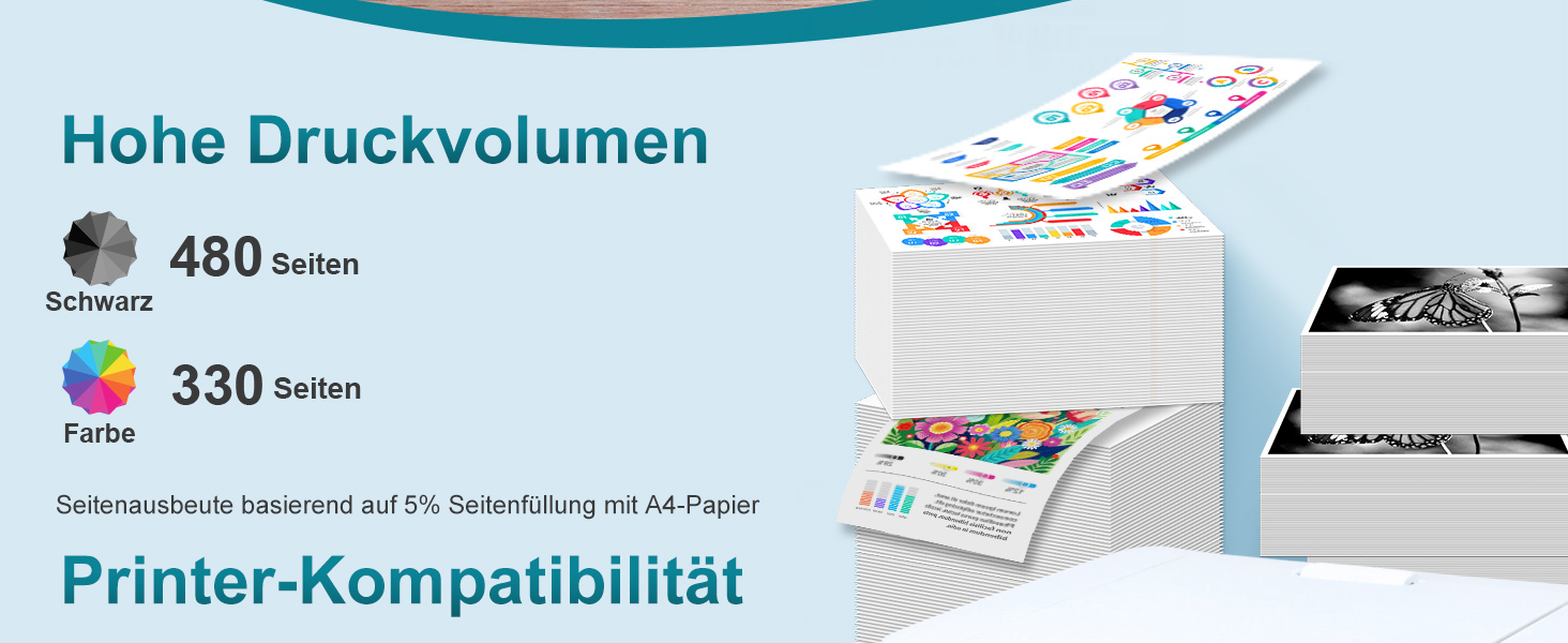 Комплект картриджів ZIPRINT 302 XL для принтерів HP Envy 4520, 4524, 4525, DeskJet 2130, 3630, 3636, Officejet 3830, 3831, 5230 (чорний та кольоровий, 2 шт.)