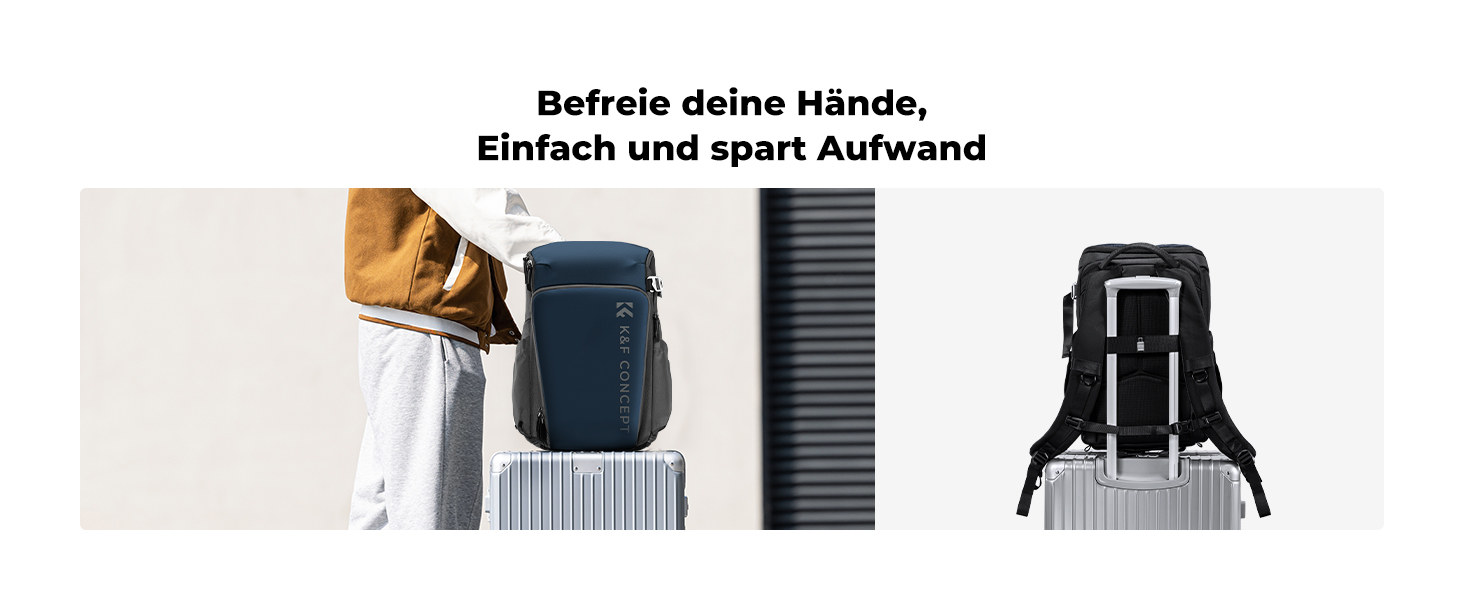 Рюкзак для фотокамери K&F Concept Alpha, 25L, чорний, з відділенням для 16-дюймового ноутбука, сумісний з Canon/Nikon/Sony/DJI Mavic