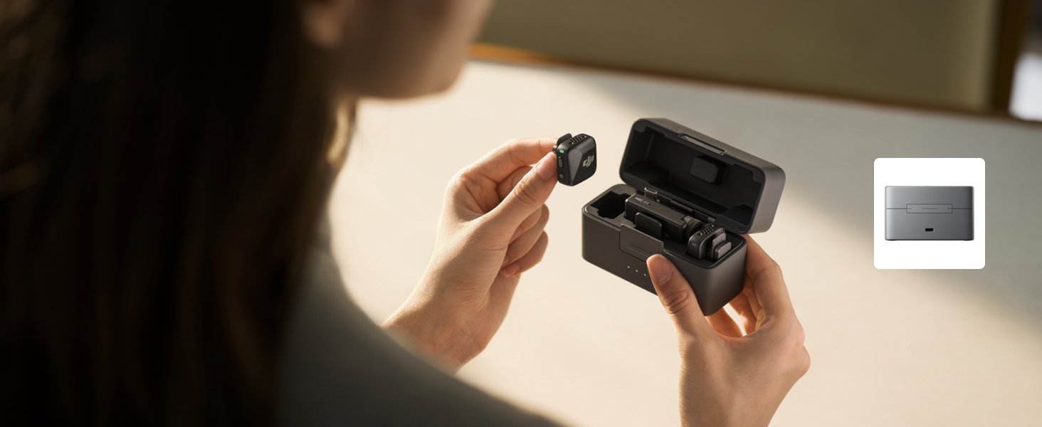 Мікрофон DJI Mic Mini Sender (Чорний Infinity), бездротовий, для телефону/камери, iPhone, Android, Vlog, YouTube