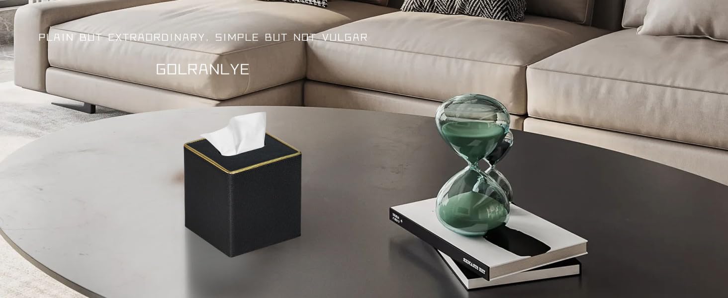 Стильна коробка для серветок кубічної форми, PU-шкіра, для ванної, спальні, кухні, офісу (Бежевий)