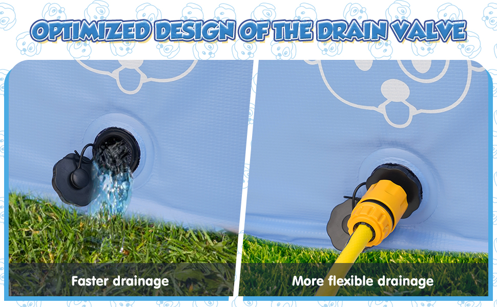 Басейн для собак великих і малих порід з антиковзкого ПВХ, складаний - легко миється. Плавальне озеро для собак на відкритий простір, у подорожі, у сад (120 * 30 см)