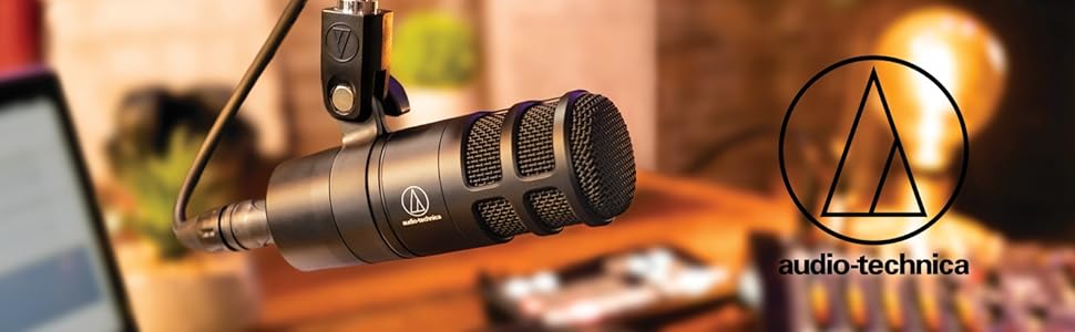 Мікрофон Audio-Technica AT2040 для подкастів з кардіоїдною діаграмою спрямованості, чорний