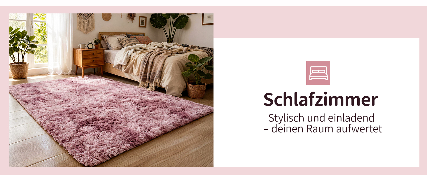 Килим круглий 100 см, миючий, антиковзний, високий ворс, для дитячої кімнати, м'який плюшевий килим (Батік Рожево-ліловий, 160x230 см, прямокутний)