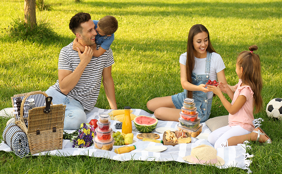 50 контейнерів для зберігання продуктів | Герметичні, BPA-free, для Meal Prep | Можливе використання в морозилці та мікрохвильовці