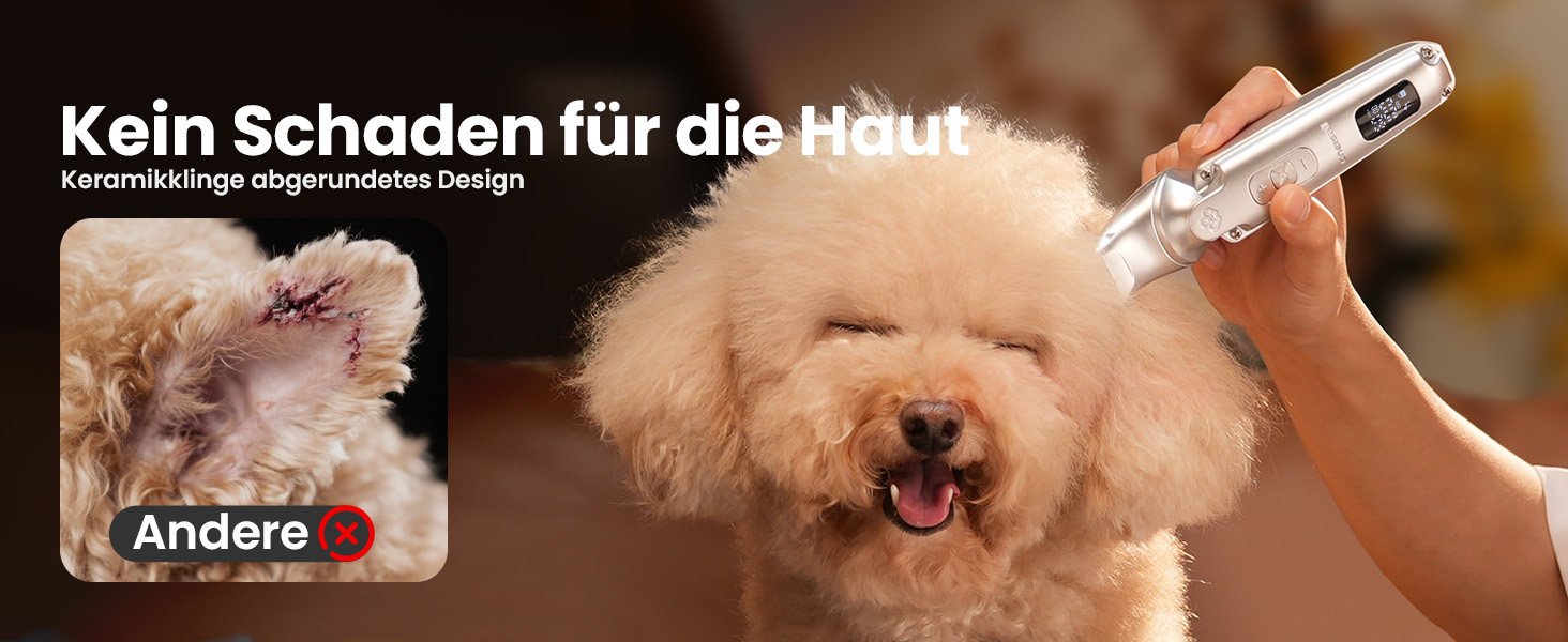 Schermaschine для собак та котів oneisall 4-в-1: стрижка, триммінг, шліфування кігтів. 2000mAh, IPX7, до 7000RPM