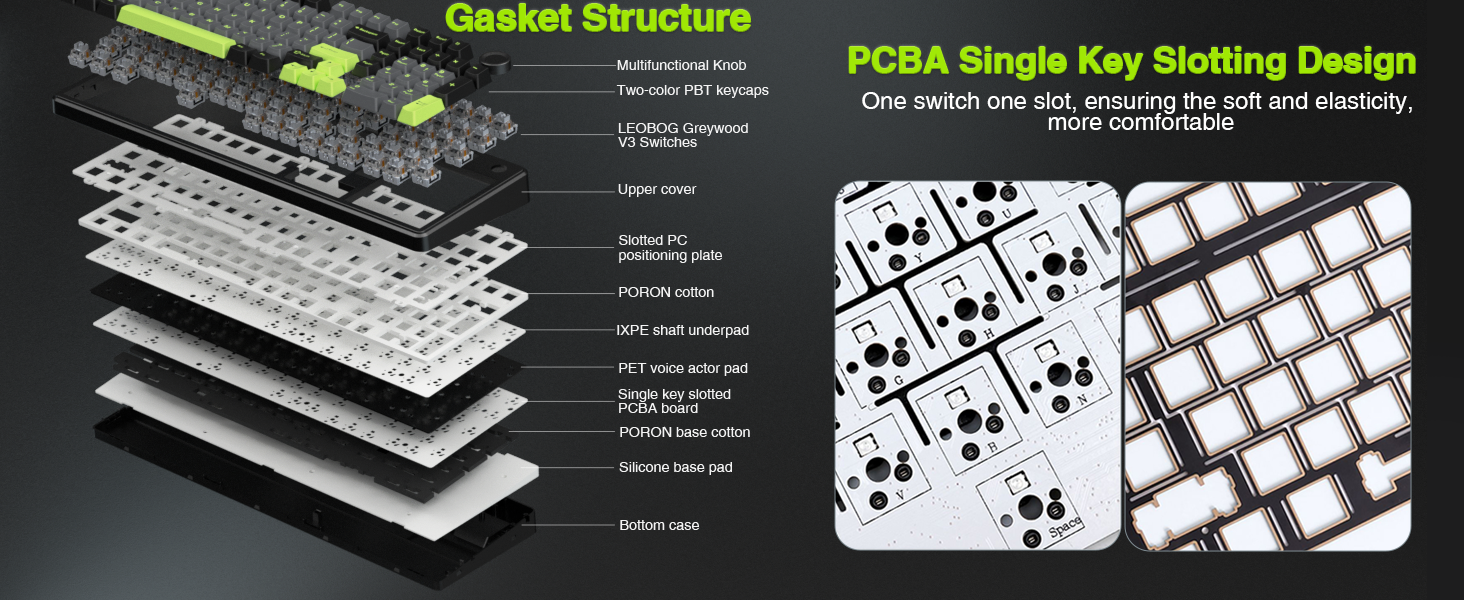 Механічна ігрова клавіатура AULA F99 Pro: RGB, Hot-swap, 3 режими підключення, QWERTY