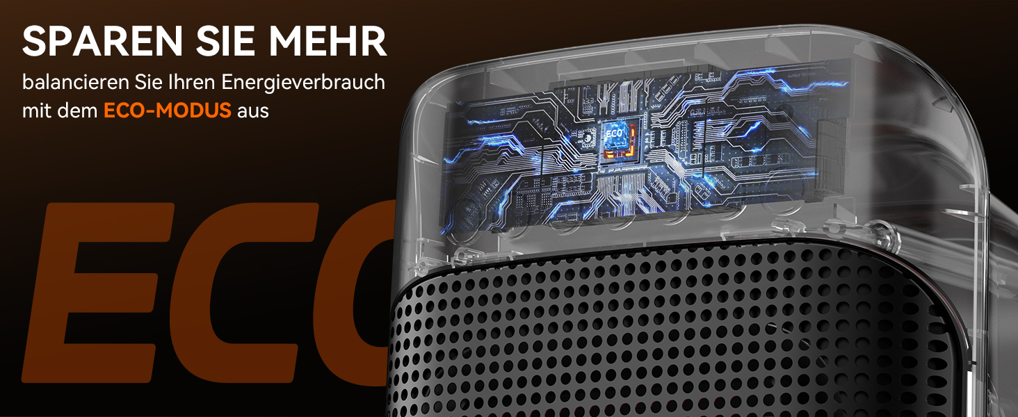 Електричний обігрівач YASHE 1800W з осциляцією 75°, енергозберігаючий, тихий, з PTC керамічним нагрівачем, термостатом, захистом від перегріву та перекидання, таймером 24 год, портативний з пультом керування