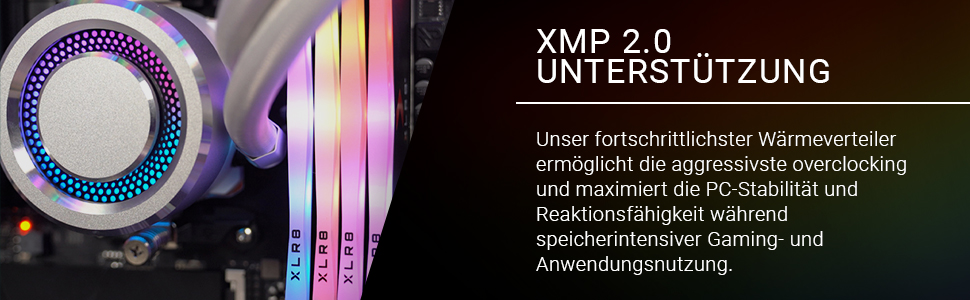 PNY XLR8 Gaming Epic 32GB (2x16GB) DDR4 3200MHz Оперативна пам'ять для ПК RGB Чорний