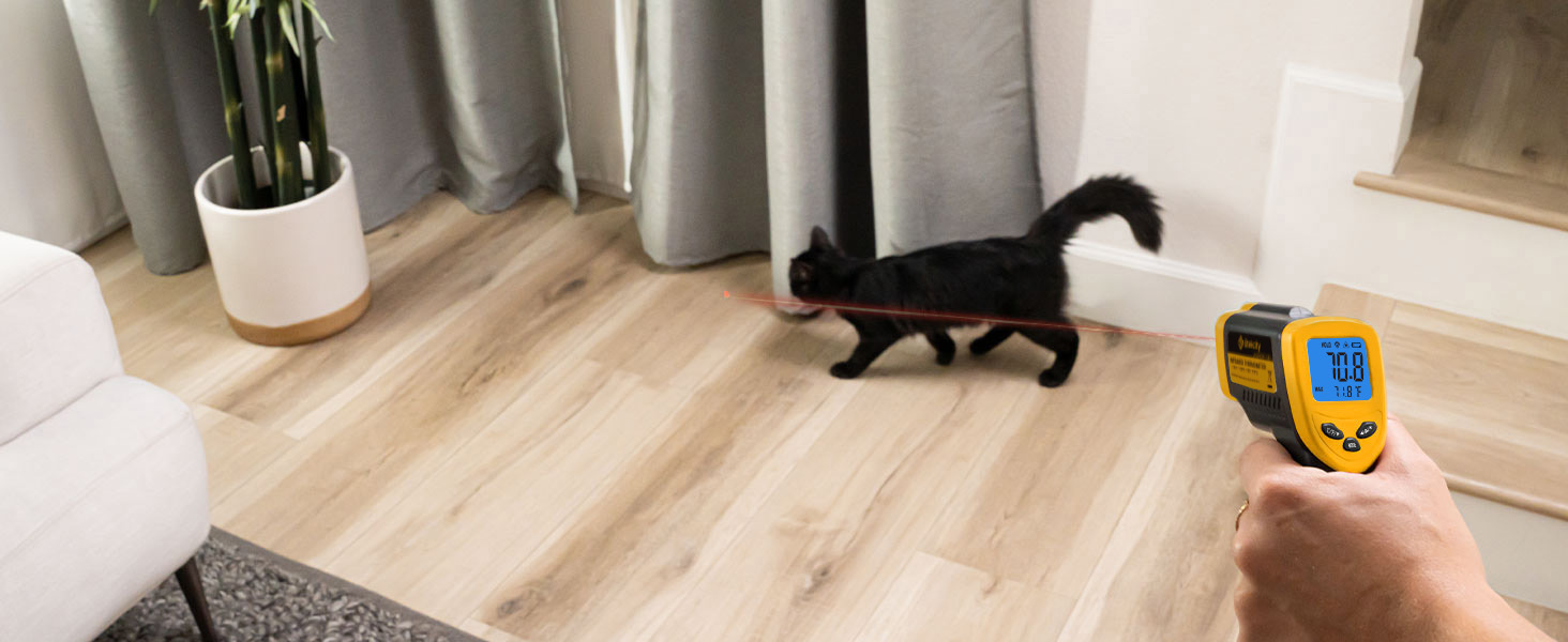 Інфрачервоний термометр Etekcity -50°C до +450°C (610°C) - цифровий лазерний термометр для кухні, піци, гриля, випічки