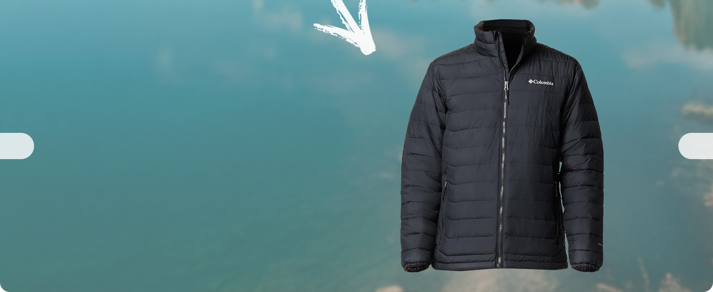 Чоловіча утеплена куртка Columbia Powder Lite II, темно-синя (Collegiate Navy), розмір L