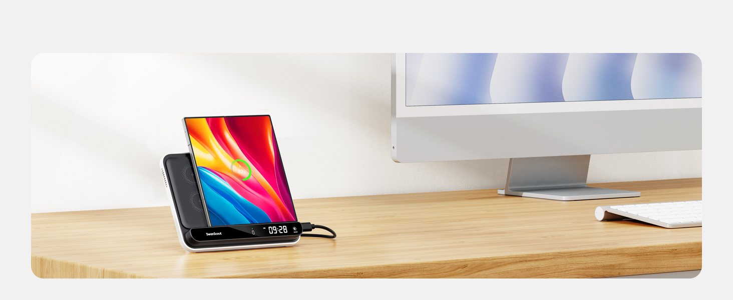 Бездротова зарядка SwanScout 504F для Samsung Galaxy Z Fold (6/5/4/3), Google Pixel 9 Pro Fold, Pixel Fold та Galaxy Buds