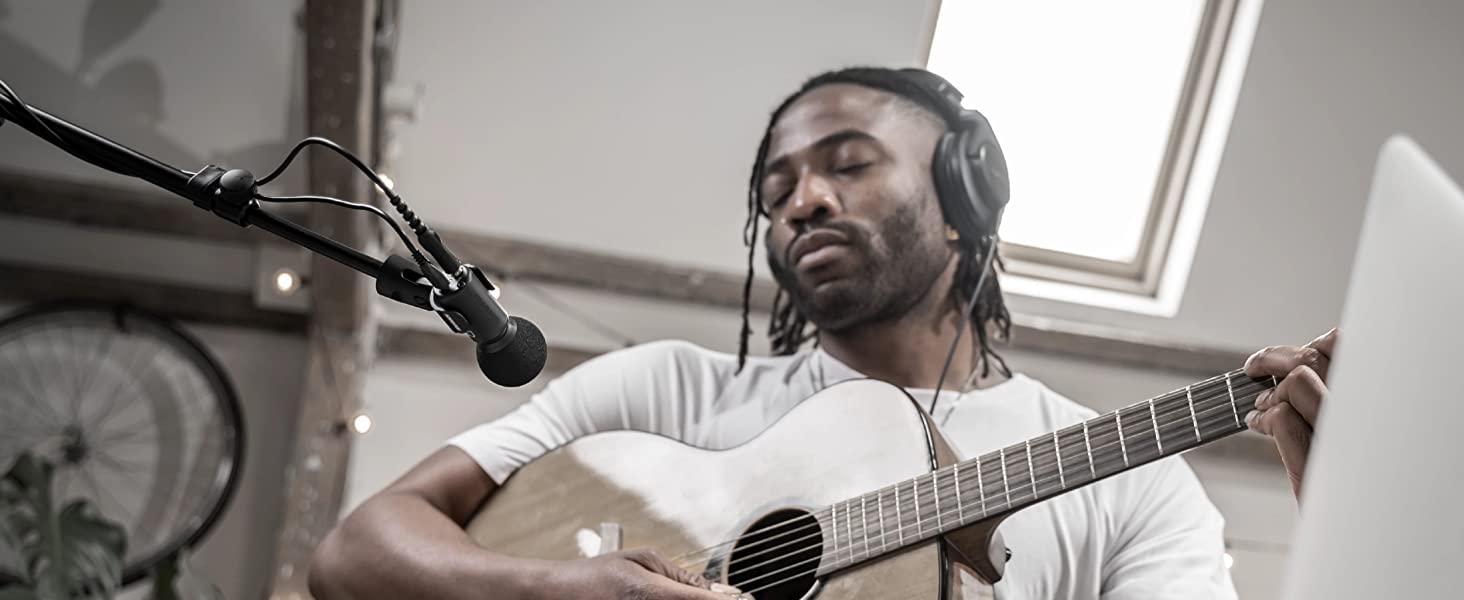 Навушники Shure SRH440A Over-Ear для моніторингу та запису, професійні студійного класу, розширений частотний діапазон (2022)