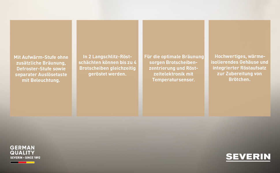 Тостер Severin AT 2232 з підставою для бургерів, 800 Вт, білий/сірий, 2 тости