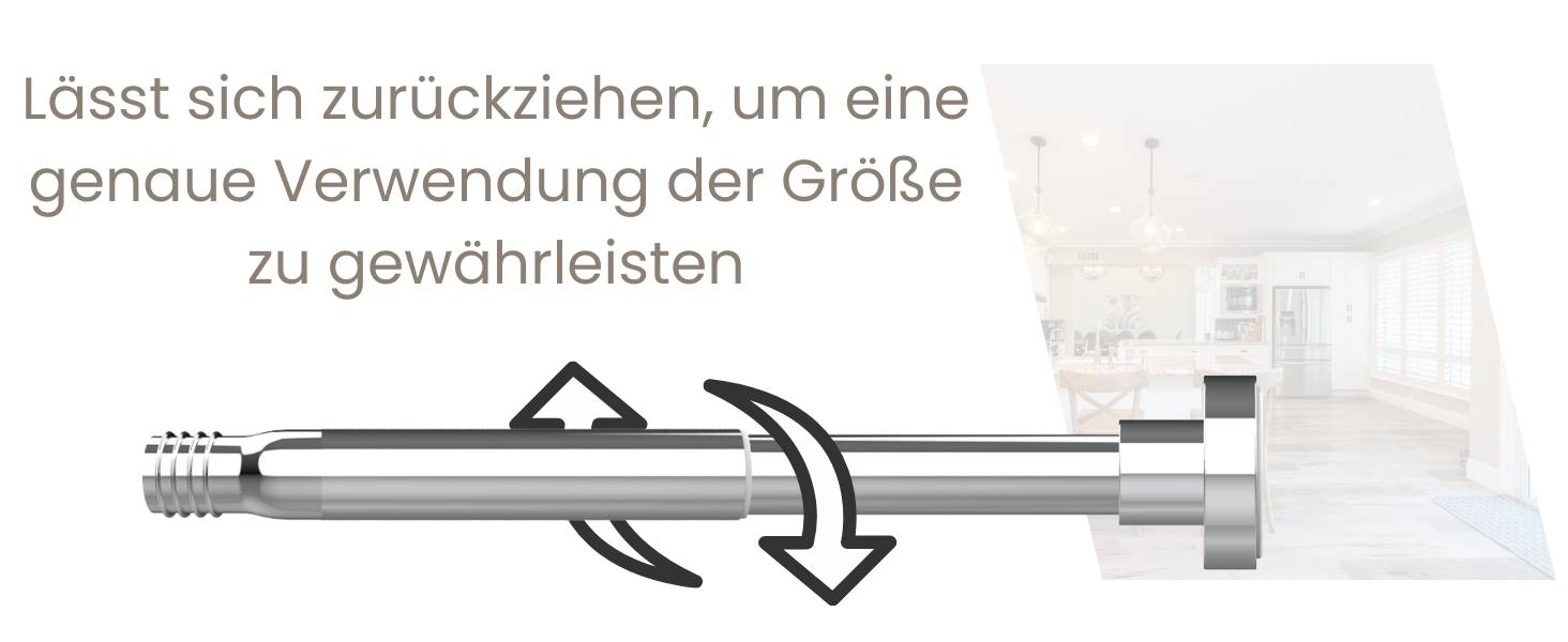 Штанга для душу без свердління, нержавіюча сталь, регульована, 85-160 см, діаметр 25 мм, срібляста