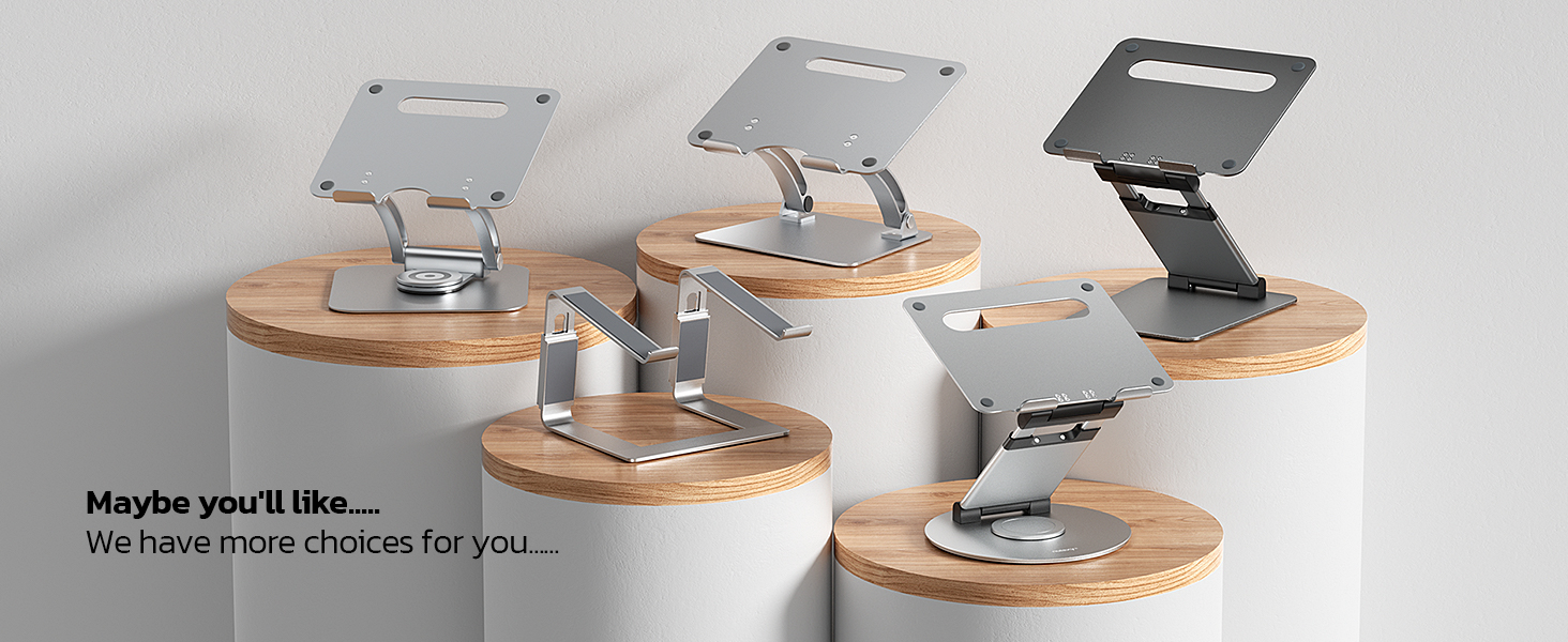 Підставка для ноутбука Nulaxy з алюмінію, ергономічна, з вентиляцією, сумісна з MacBook, Dell, HP, Samsung, Lenovo (10-16 дюймів), сіра