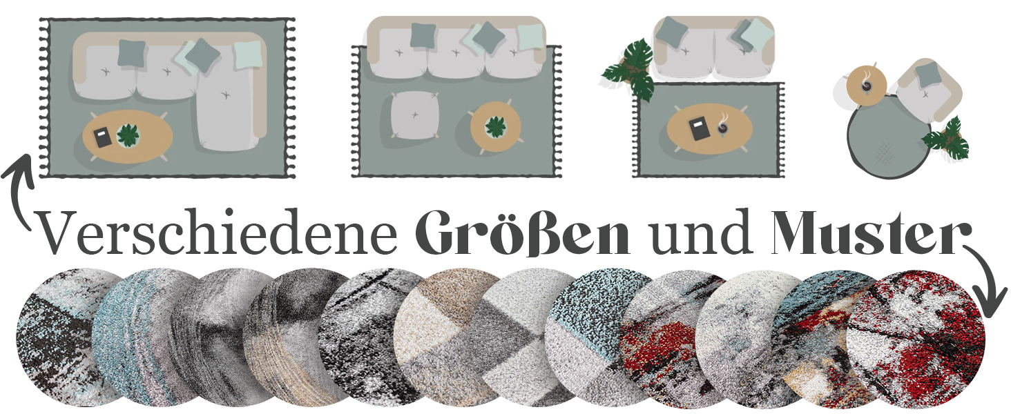 Килим Kurzflor з коротким ворсом для вітальні, спальні та дитячої кімнати. Сучасний дизайнерський килим TC-Fashion 6114 в сірому кольорі в клітинку, 080x140 см