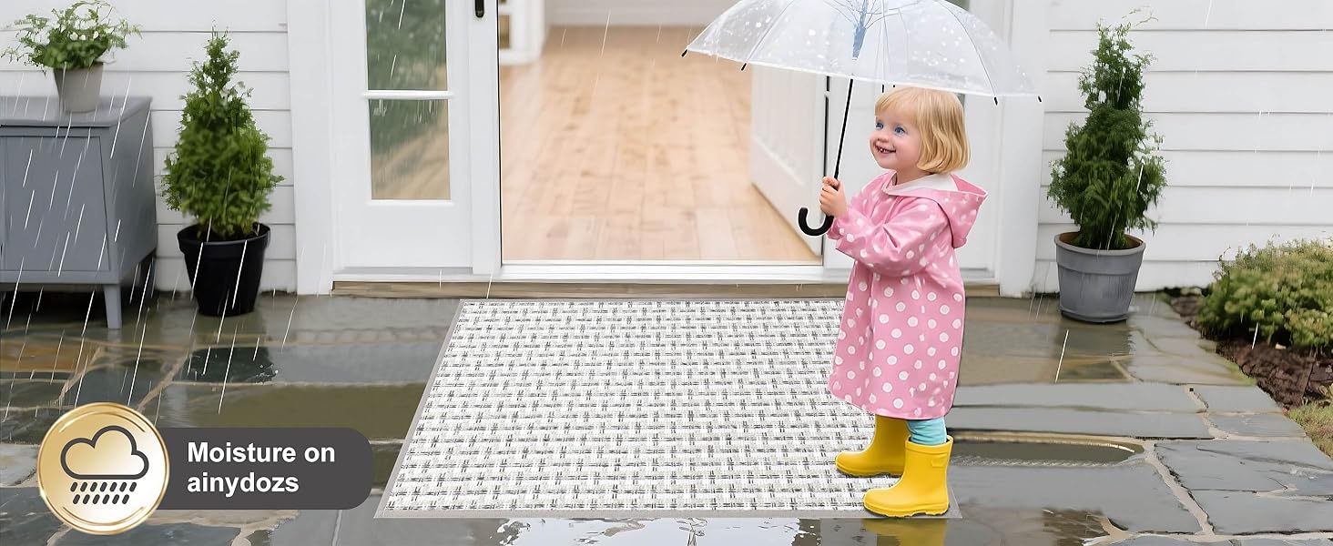 Килимок для дому, антиковзаюча підлога, килимок для вхідних дверей, 41x61 см, сірий