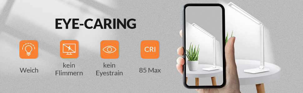 LED лампа настільна диммерна, 5 кольорів та 3 рівні яскравості, для читання, дітей, офісу, USB-порт, чорна (MT-856)