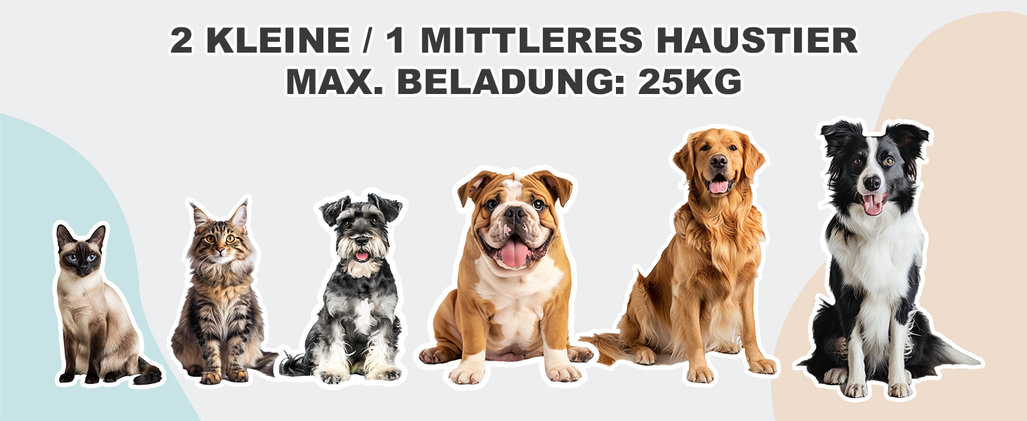Трансформер для собак, візок-кішочка, складний, до 25 кг, з алюмінієвим каркасом, поворотні колеса, гальма, страховка, зручне сидіння (Чорний)