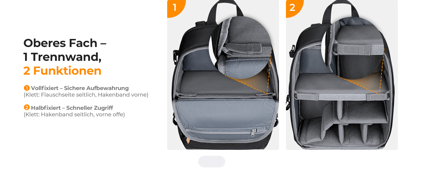 Фоторюкзак K&F Concept 25L для фотографа та відеографа: легкий, з дощовиком та знімними перегородками, відділення для штатива