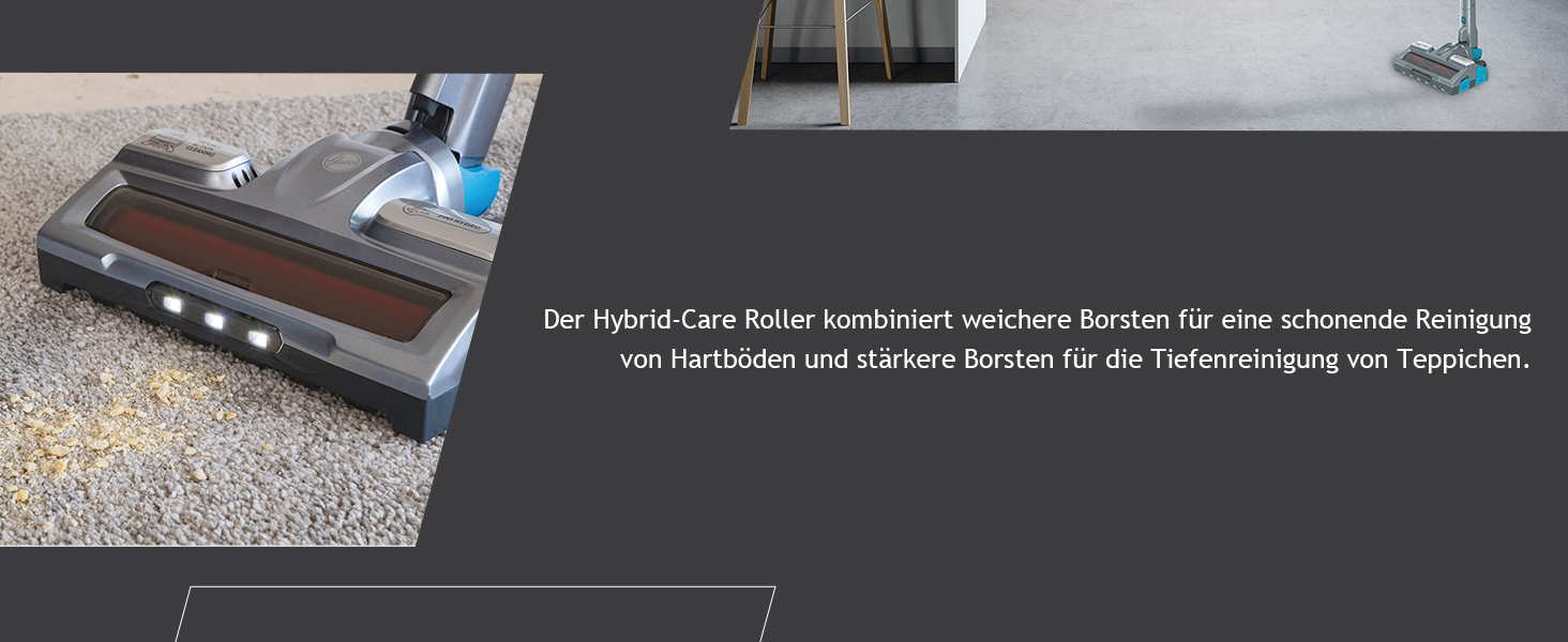 Бездротовий пилосос Hoover H-Free 500 Hydro Plus з підсвічуванням та функцією миття підлоги – 3-в-1, час роботи 30 хв, насадки: для підлоги, кутів, меблів, з паркуванням, 1 акумулятор