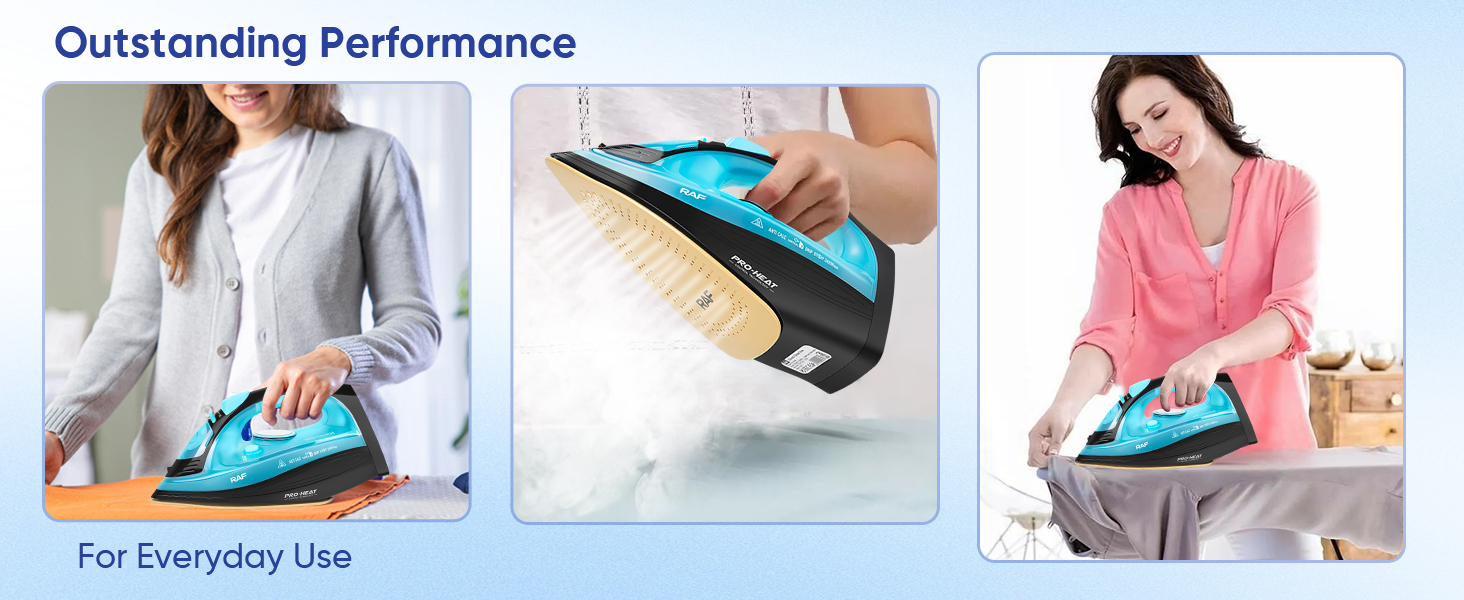 Пароочисник ZStarlite Powersteam Ultra: бездротовий, 2400W, керамічна підошва, антикальк, безперервний пар, вертикальне прасування, самоочищення, 320мл, блакитний