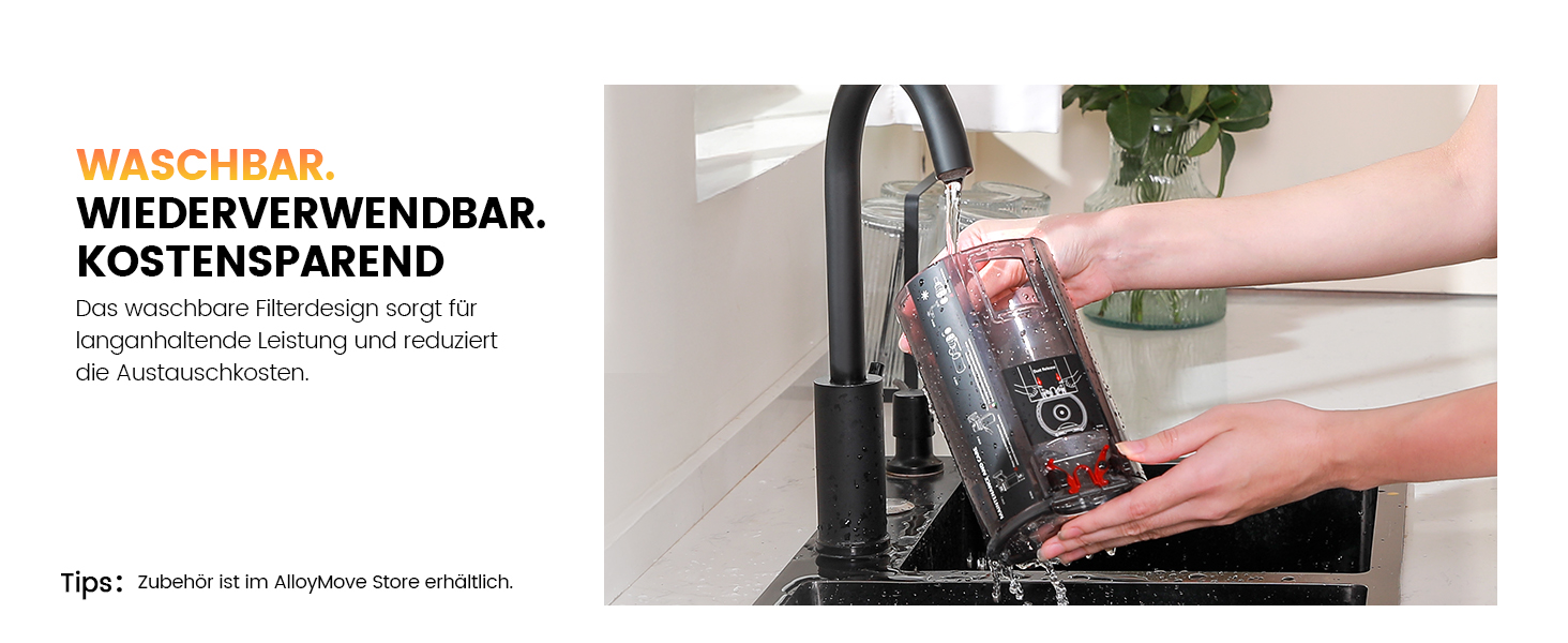 Бездротовий акумуляторний пилосос AlloyMove A05: 50000Pa, 550W, 80 хвилин, LED-дисплей, антизаплутана щітка, 7-ступенева фільтрація, для тварин, твердих поверхонь та килимів