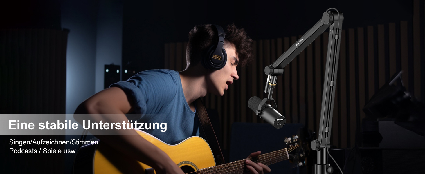 Кріплення для мікрофона Aokeo AK-48 – підходить для Shure SM7B, Blue Yeti, HyperX QuadCast та інших