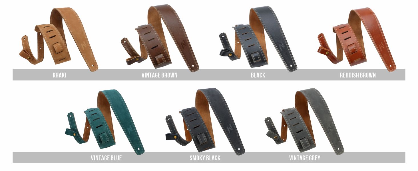 Накладка для гітари Nefelibata з повного нубуку, 76 см, з підкладкою з піни та петлею для кабелю, для акустичної, бас та електрогітари - Хакі