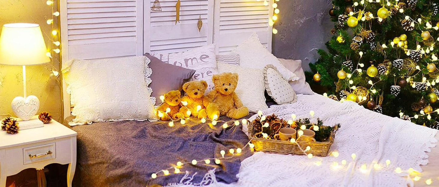 Гірлянда світлодіодна 15м, 100 LED, для дому та саду, IP44, 8 режимів, вологостійка, для дитячої кімнати, декору тераси та балкону