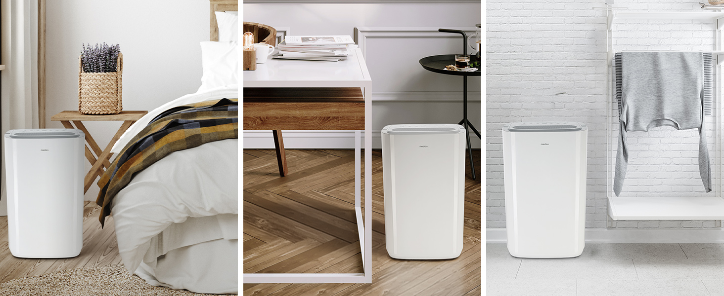 Електричний осушувач повітря MEDION DH10 - 12L, 15м², тихий, з таймером