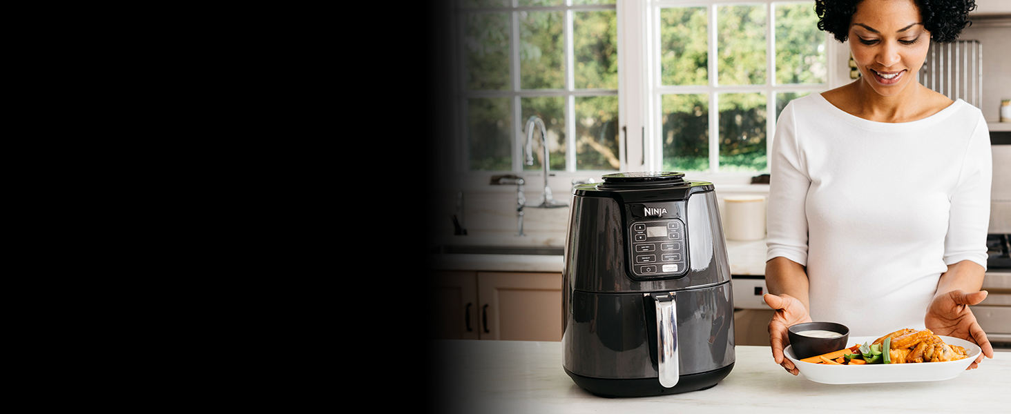 Фритюрниця повітряна Ninja 3.8L, 4-в-1, сіра та чорна, AF100EU