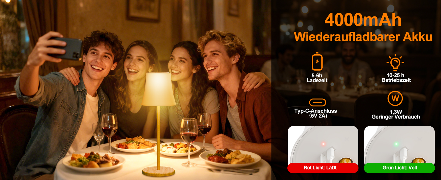 LED-лампа настільна Suright бездротова, акумуляторна з 3 кольоровими режимами та RGB, плавне регулювання яскравості, сенсорне керування, IP54 вологостійка для саду, кемпінгу, вечірки, спальні, кафе, з імітацією текстури дерева