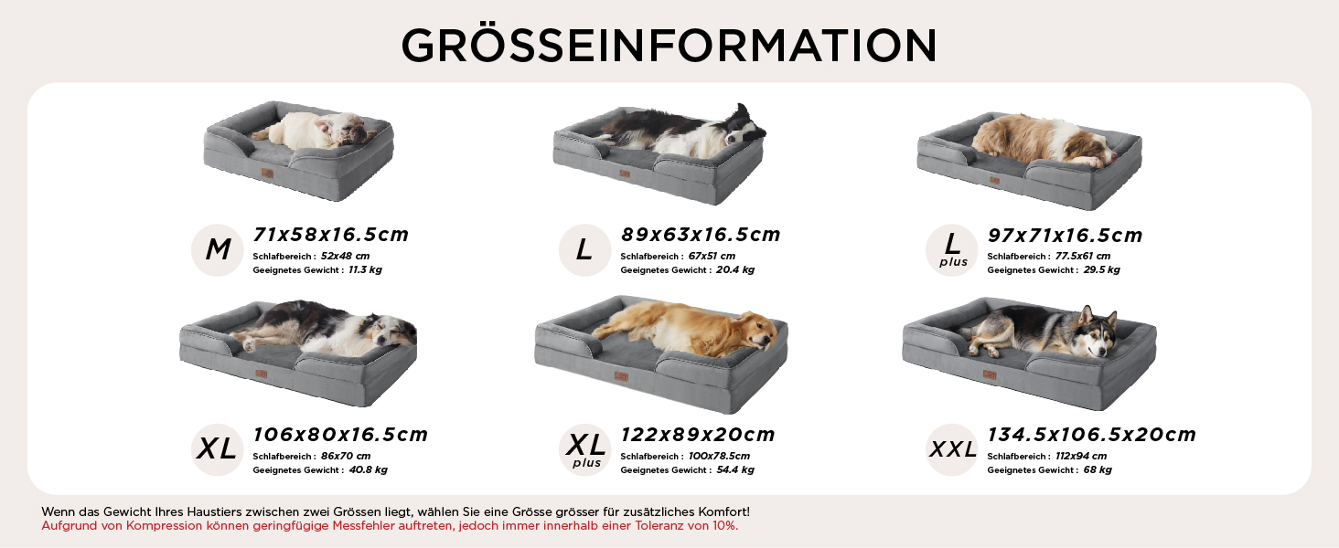 Ортопедичне ліжко для собак BEDSURE - 89x63 см. Зручне ліжко-софа для собак середніх порід, з ергономним наповнювачем, сірого кольору. Легко миється, не ковзає. Розміри: 89 x 63 x 17 см.