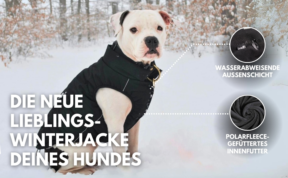 Зимова куртка для собак Spark Paws Warmshield™ – чорна, розмір M, теплий фліс, водовідштовхувальна, вітрозахисна, світловідбивна, парка для середніх і великих порід