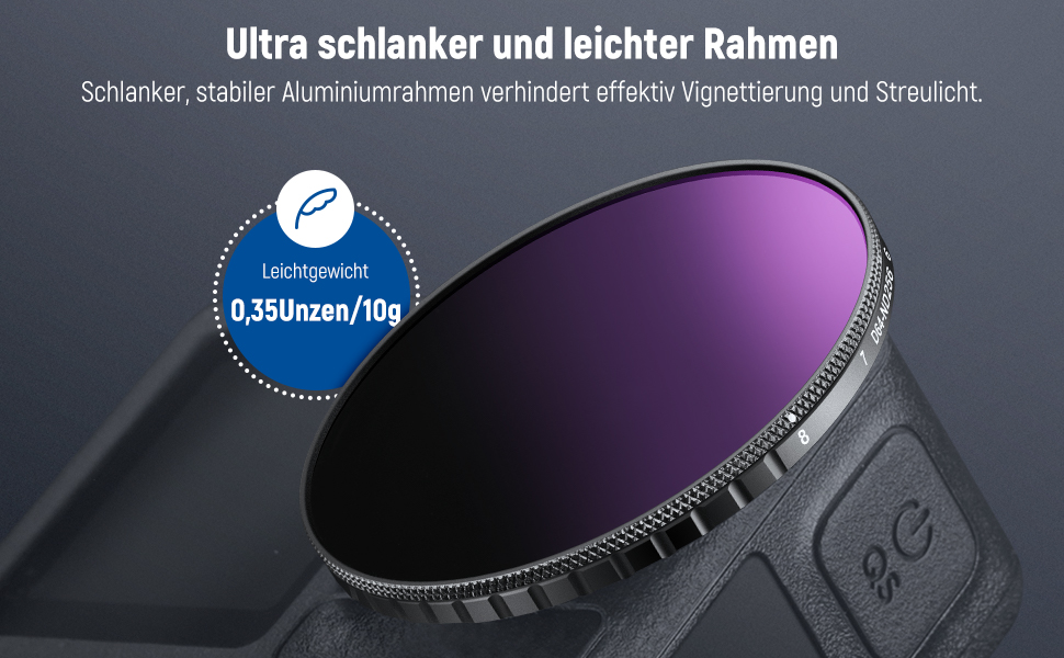 NEEWER Набір фільтрів ND для DJI Osmo Action 3/4/5 Pro, 6 шт. (ND8, ND16, ND32, ND64, ND1000, CPL), аксесуари для екшн-камери
