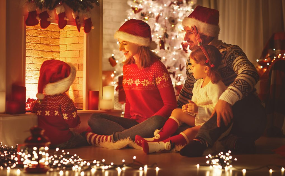 Льохтеркетка Withosent для ялинки, 2м, 400 LED, з кільцем, IP44, пам'ять, вологостійка, 8 режимів, тепле біле світло, для декору ялинки в приміщенні та на вулиці