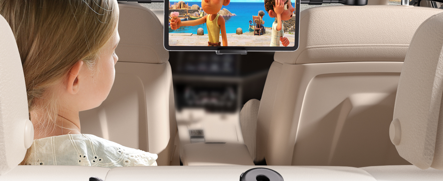 Тримач для планшета TRYONE в авто - регульований, універсальний, для iPad, Samsung Tab, Switch, телефонів (4.7-16.1 дюймів)