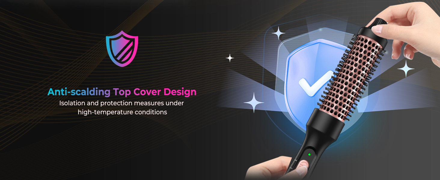 UKLISS Стайлер для волосся 6-в-1 Airbrush | Професійний набір Air Styler - 1000W | Фен-щітка, плойка, фен, для локонів, об'єму та випрямлення (Рожеве золото)