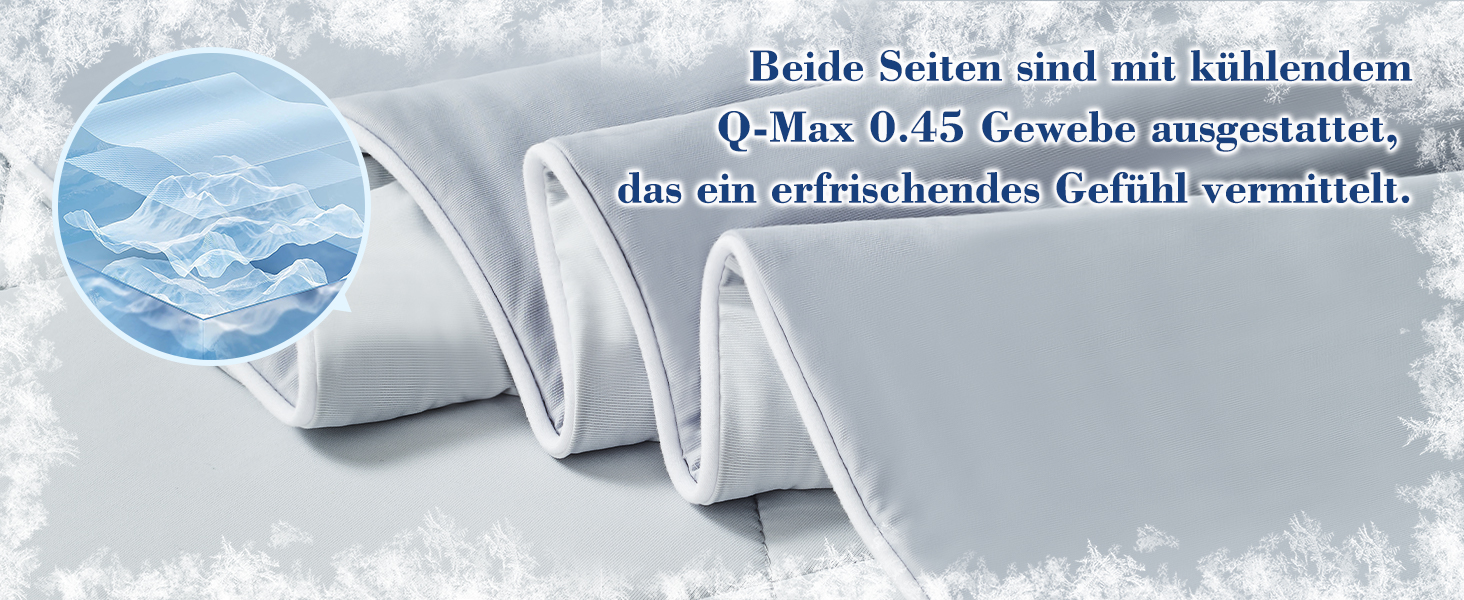 Охолоджуюча ковдра EMME Arc-Chill Q-Max 135x210 см, двостороння, літня, сіра