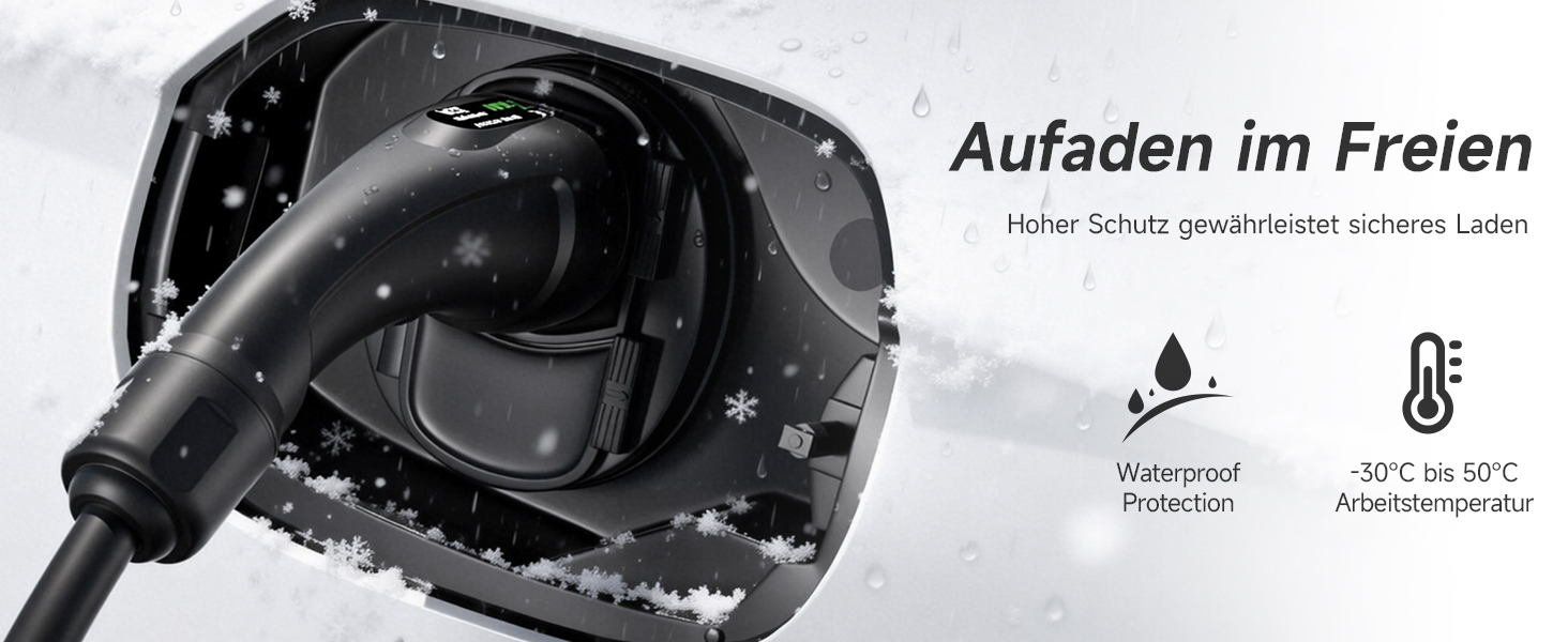 Кабель для зарядки електромобіля Type 2 Schuko 3.68kW 16A 1 фаза 10м з APP та регулюванням струму